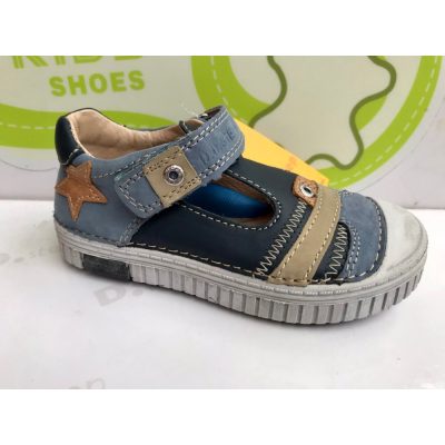    D.D. Step nagyfiú vagány szandálcipő kék, csillaggal - 31-es - AKCIÓS (033-7A)