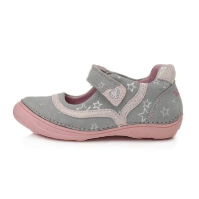   D.D. Step lány szandálcipő/balerina szürke-rózsaszín, 29-es (046-978am) - AKCIÓS!KESKENYEBB FAZON!!!
