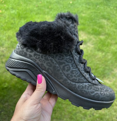 SKECHERS lány Uno lite comfurt leo black bokacsizma! 33-as! ÚJ KOLLEKCIÓ!