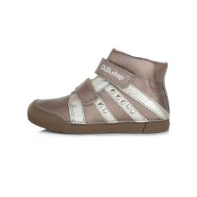   D.D. Step nagylány vagány, TEX-ES bronz átmeneti bőrcipő, 34,35 (068-583B) - AKCIÓS