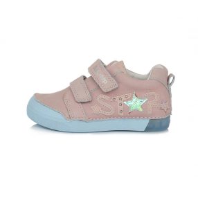   D.D. Step lány átmeneti cipő, pasztel lila, "star" felirattal, 30-as (068-672bm) AKCIÓS!!