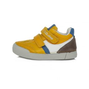  D.D Step nagyfiú átmeneti yellow bőrcipő, 34,35,36 (068-804aL) AKCIÓS!