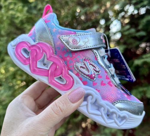 SKECHERS lány pillekönnyű villogós heart light love (on/off) sportcipő!! A legújabb modell!! 30,34! ÚJ KOLLEKCIÓ! 
