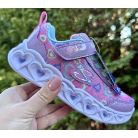   SKECHERS lány pillekönnyű villogó heart light love (on/off) sportcipő!! A legújabb modell!! 27,28,29,31! ÚJ KOLLEKCIÓ! 