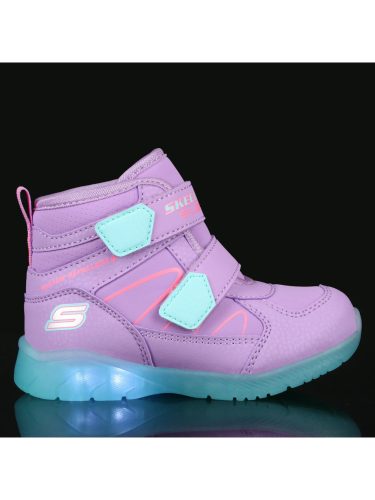 SKECHERS lány bélelt villogós, vízlepergetős lila hótaposó ! 23-26! ÚJ KOLLEKCIÓ