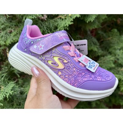   SKECHERS lány pillekönnyű lila pillangós vízlepergetős sportcipő!! 33,35 ! ÚJ KOLLEKCIÓ! 