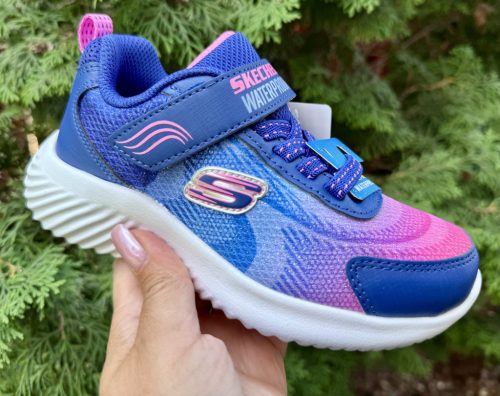 SKECHERS lány pillekönnyű lila-kékes VÍZÁLLÓ  sportcipő!! 27,29-31,36 ! ÚJ KOLLEKCIÓ! 