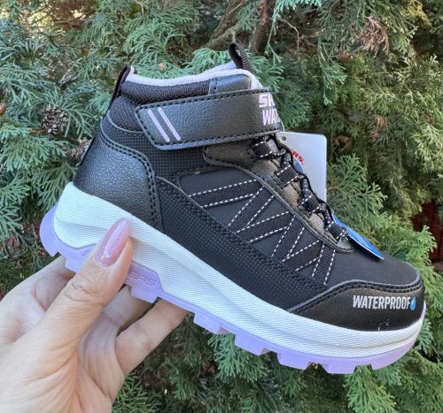 SKECHERS lány vízálló fekete bakancs ! 27-35 ! ÚJ KOLLEKCIÓ!