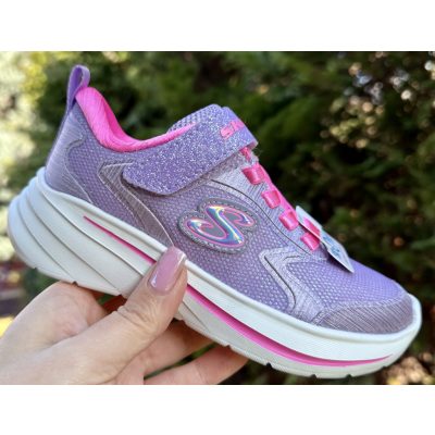   SKECHERS lány pillekönnyű lila, csillogós sportcipő!! 29-es ! ÚJ KOLLEKCIÓ! 