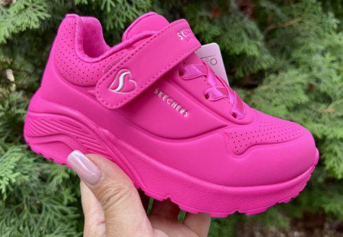 SKECHERS lány pillekönnyű UNO Lite pink őszi sportcipő! Memóriahabos talpbetéttel! 30,31,