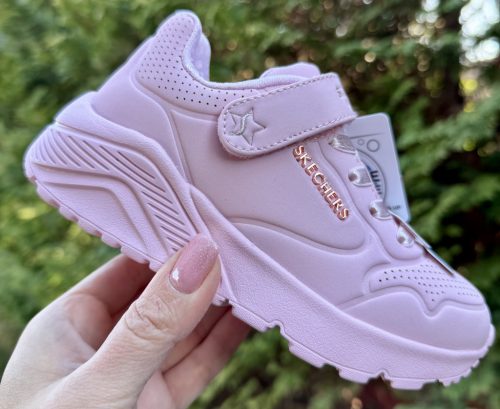 SKECHERS lány pillekönnyű UNO Lite rózsaszín sportcipő!! A legújabb modell!! Memóriahabos talpbetéttel! 27,28,34