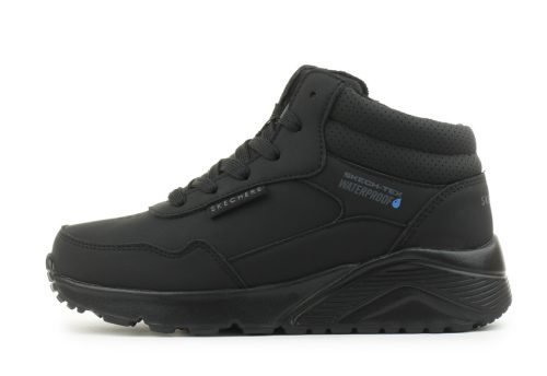Új SKECHERS  fiú VÍZÁLLÓ fűzős-cipzáras fekete bakancs!! 29-35,39 !! ÚJ MODELL!!