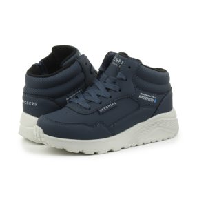   Új SKECHERS  fiú VÍZÁLLÓ fűzős-cipzáras kék bakancs!! 29-35 !! ÚJ MODELL!!