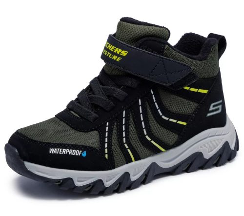 Új SKECHERS RUGGED RANGER - STORM TRAIL fiú vízálló, bélelt khaki bakancs!! 29-35,37,38,39 !! ÚJ MODELL!!
