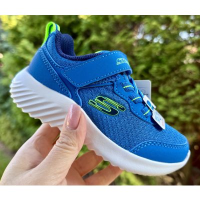   SKECHERS fiú pillekönnyű kék sportcipő!! 24,26! ÚJ KOLLEKCIÓ!