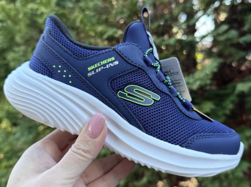SKECHERS fiú pillekönnyű SLIP-INS kék sportcipő!! 27-34, 37! ÚJ KOLLEKCIÓ! 