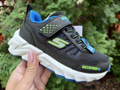 SKECHERS fiú fekete gumifűzős VÍZÁLLÓ sportcipő! 28-33 ! Új kollekció