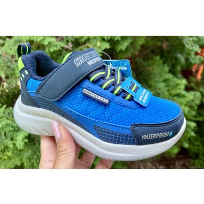   SKECHERS fiú kék gumifűzős VÍZÁLLÓ sportcipő! ,28,30,31,32,37 ! Új kollekció