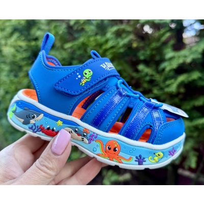   SKECHERS fiú pillekönnyű zárt orrú tengeres szandál, 26-os! ÚJ KOLLEKCIÓ! 
