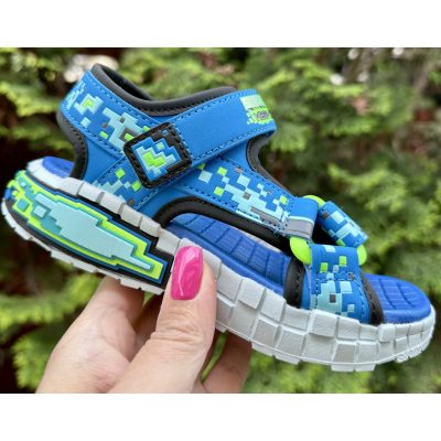   SKECHERS fiú pillekönnyű MINECRAFT szandál, 30,32 ! ÚJ KOLLEKCIÓ! 