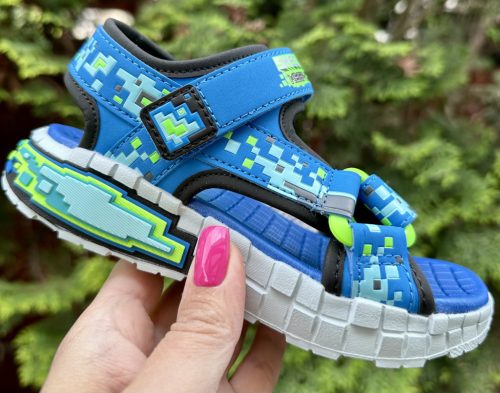 SKECHERS fiú pillekönnyű MINECRAFT szandál, 28-as ! ÚJ KOLLEKCIÓ! 