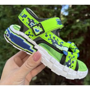   SKECHERS fiú pillekönnyű MINECRAFT szandál, 27-34 ! ÚJ KOLLEKCIÓ! 