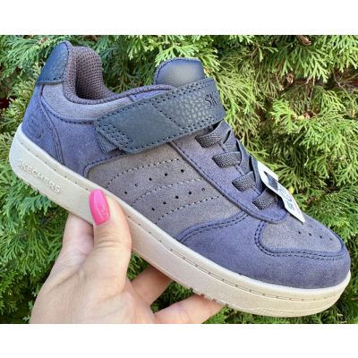   SKECHERS fiú gumifűzős/tépőzáras szürke-fekete sneaker! 36-os, ! Új kollekció! 