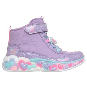   SKECHERS lány pillekönnyű VILLOGÓS szívecskés magasszárú cipő! 28-33 ! ÚJ KOLLEKCIÓ! 