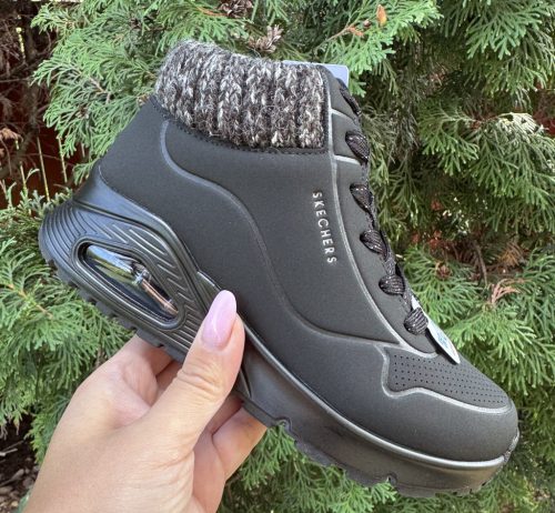 SKECHERS lány Uno AIR black kötött szárú bokacsizma!  33,34,36,38 ! ÚJ KOLLEKCIÓ!