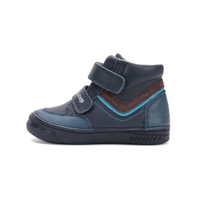   D.D. Step fiú átmeneti tex-es félmagasszárú bőrcipő, kék, 25,29,30 ! (a040-52962bm) ÚJ KOLLEKCIÓ!