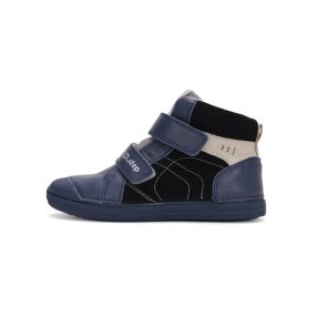   D.D Step nagyfiú átmeneti magasszárú sötétkék bőrcipő, 36-os (a049-42430BL) AKCIÓS!