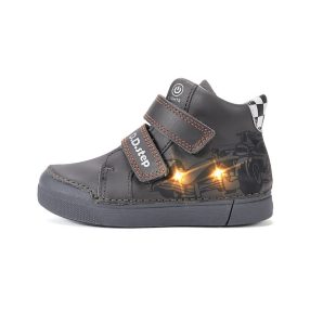   D.D. Step fiú átmeneti tex-es magasszárú LED-ES bőrcipő, 27-30 ! (A068-62454M) ÚJ KOLLEKCIÓ!