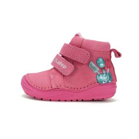   D.D. Step kislány átmeneti pink polárral bélelt bőrcipő! 20,21,22,25! (A071-62882BB) ÚJ KOLLEKCIÓ! 