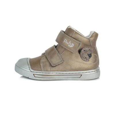   PONTE20 szupinált lány átmeneti TEX-es bőrcipő, bronz, katicás! 24-es (DA03-1-132A) - AKCIÓS!