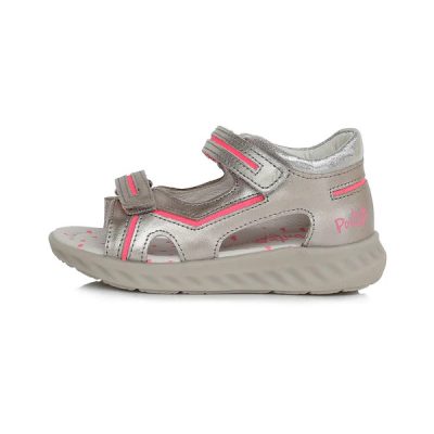   Ponte20 szupinált lány ezüst bőrszandál, 32-es(DA05-1-356cL) - AKCIÓS!!