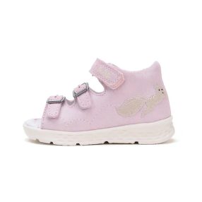   Ponte20 lány szupinált csatos bőrszandál rózsaszín, 23-27 (DA05-5-1368C) - ÚJ KOLLEKCIÓ!