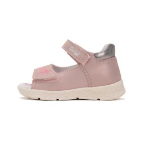   Ponte20 szupinált lány 2 tépőzáras pasztel rózsaszín bőrszandál, 32,33 (DA05-5-1711A) - ÚJ KOLLEKCIÓ