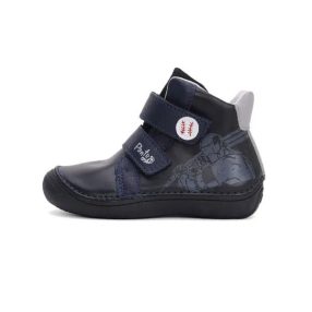   PONTE20 szupinált fiú átmeneti TEX-es bőrcipő,sötétkék, baseballos! 33,34,35 (DA06-4-2127L) - AKCIÓS