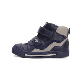   PONTE20 szupinált fiú átmeneti tex-es, magasszárú sötétkék bőrcipő! 28,32,33! (DA06-4-2540AL) - AKCIÓS