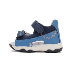   D.D. Step fiú 2 tépőzáras bőrszandál, kék, 26-30 (G064-51351BM)- ÚJ KOLLEKCIÓ !