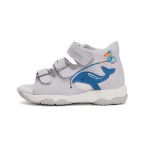   D.D. Step fiú csatos bőrszandál, szürke, bálnás, 30-as (G064-51999BM)- AKCIÓS