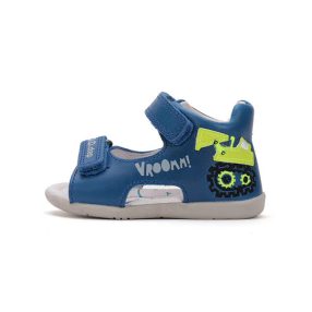   D.D. Step fiú 2 tépőzáras bőrszandál, kék, 29,30 (G075-51868M)- ÚJ KOLLEKCIÓ !