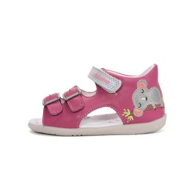   D.D. Step kislány pink csatos, koalás bőrszandál, 20-25 ! (G075-61362A) - ÚJ KOLLEKCIÓ!