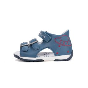   D.D. Step fiú KÉK bőrszandál, 26-31 (G111-61846AM)- ÚJ KOLLEKCIÓ!