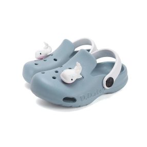   D.D. STEP fiú kék bálnás GUMIPAPUCS, 24-29! (J109-61142) ÚJ KOLLEKCIÓ!