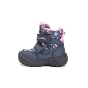   D.D. Step lány téli rózsaszín bélelt VÍZÁLLÓ hótaposó, 25-29 (p081-52616a) - ÚJ KOLLEKCIÓS