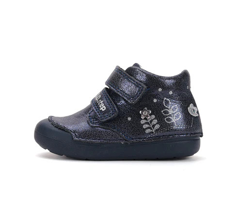 D.D. Step kislány átmeneti tex-es kék, csillogó bőrcipő! 20-24! (S066-52842A) AKCIÓS!