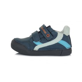   D.D. Step nagyfiú átmeneti sötétkék bőrcipő, 36-os (068-396L)  AKCIÓS