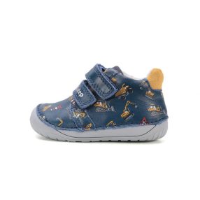   D.D. Step kisfiú átmeneti cipő, kék "BAREFOOT"! 20,21,22! (S070-52480B) ÚJ KOLLEKCIÓ! 