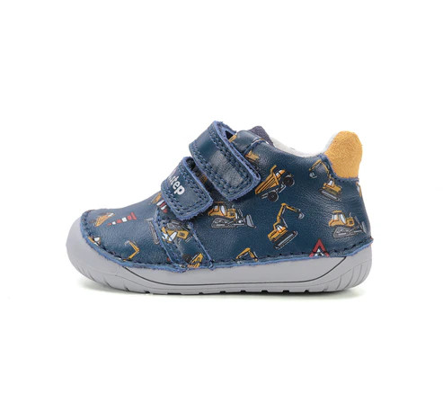 D.D. Step kisfiú átmeneti cipő, kék "BAREFOOT"! 20,21,22! (S070-52480B) ÚJ KOLLEKCIÓ! 